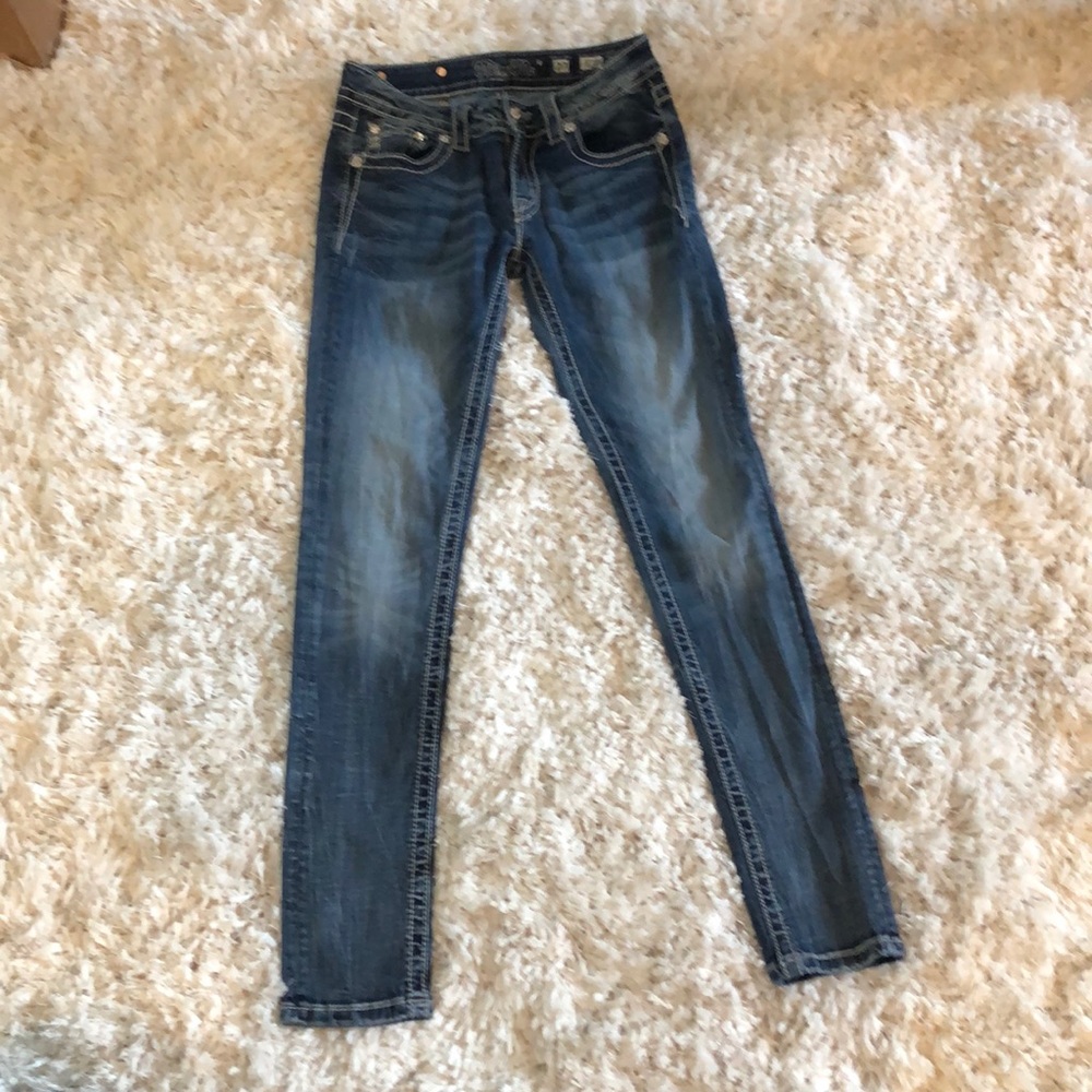 Two Pair Miss Me Skinny Jeans Size 27 Like New